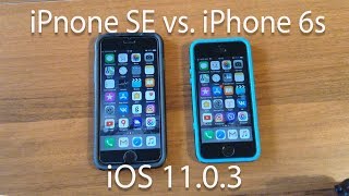 iPhone SE vs iPhone 6s на iOS 1103 [upl. by Efram963]