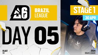 BLAST R6  Brazil League 2024  Stage 1  Day 5 [upl. by Xyno]