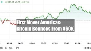 First Mover Americas Bitcoin Bounces From 60K [upl. by Attemaj]