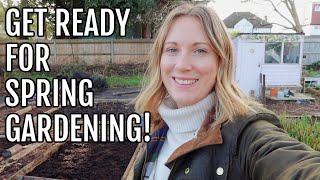 GETTING THE ALLOTMENT READY FOR SPRING  ALLOTMENT GARDENING FOR BEGINNERS [upl. by Weathers186]