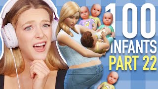 Can You Have Quadruplets In The Sims 4  100 BABY CHALLENGE SPEEDRUN  Part 22 [upl. by Arotal]