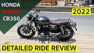 HONDA HNESS CB350 2022 DETAILED RIDE REVIEW TAMIL  Better than Royal Enfield honda hness cb350 [upl. by Nikolia]