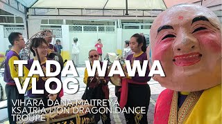 🥮 MOON CAKE FESTIVAL VIHARA DANA MAITREYA  TIONG JIU  MIND AUTUM  KSATRIA LION DRAGON DANCE [upl. by Augusto]