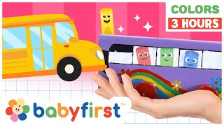 Toddler Learning Video  COLOR CREW  Songs Magic amp Much more  3 Hours Compilation  BabyFirst TV [upl. by Klepac995]