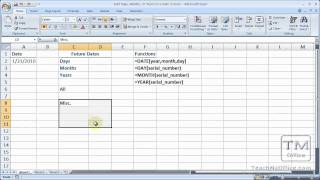 Add Days Months or Years to a Date in Excel [upl. by Lytsirhc]