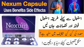 Nexum Capsule 40 mg Uses In Urdu  How To Use Nexum Capsule Side Effects In Urdu [upl. by Sancha]