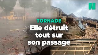 Les images des dégâts et le point sur la tornade à la frontière suisse [upl. by Glynas]