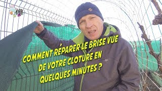 Comment réparer le brise vue de votre clôture en quelques minutes [upl. by Hsak]