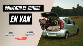 CONVERSION VOITURE EN MINIVAN pour y dormir facilement et pas chère CARLIFE [upl. by Eyoj241]