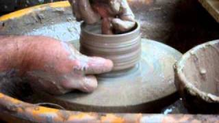 making throwing pottery chawan tea bowls [upl. by Gniy562]