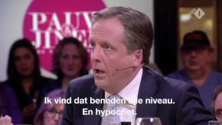 D66 — Alexander Pechtold bij Pauw amp Jinek tegen Jan Roos [upl. by Hairahcaz]