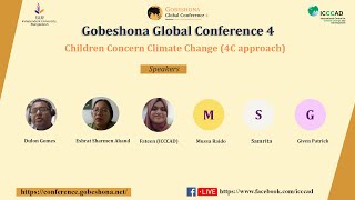 Children Concern Climate Change 4C approach  Gobeshona Global Conference 4 [upl. by Lilithe]