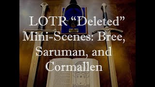 LOTR quotDeletedquot MiniScenes Bree Saruman and Cormallen [upl. by Danella]