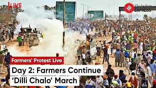 Farmers Protest Chaos At PunjabHaryana Border As Farmers Continue ‘Delhi Chalo’ March [upl. by Cohbath]