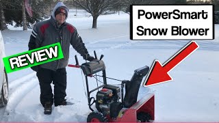 PowerSmart Snow Blower 24 Inch 2 Stage 212cc Engine REVIEW [upl. by Brottman]