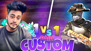 DUM HAI TO AA JAO 1VS1 🔥🔥 PAID CUSTOM freefire [upl. by Cecily730]