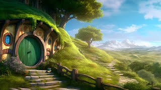 The Shire Ambience with Celtic Music  Bird Sounds amp Cottage Sounds  Lord of the Rings Ambience [upl. by Hayley865]