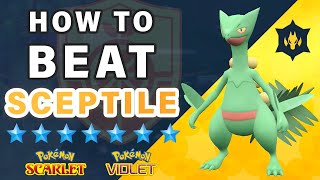 Move Order to SOLO Beat 7 Star SCEPTILE Tera Raid ► Pokemon Scarlet amp Violet [upl. by Fuller525]