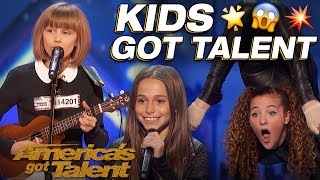 Grace VanderWaal Sofie Dossi And The Most Talented Kids Wow  America’s Got Talent [upl. by Eliades]