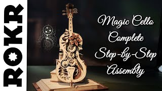 ROKR Magic Cello Unboxing and StepbyStep Complete Assembly  musicbox [upl. by Kreegar]