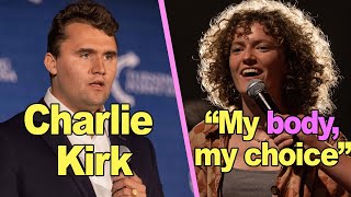 Charlie Kirk Vs NARCISSIST COLLEGE STUDENT FULL CLIP [upl. by Wendin]