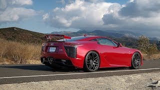 Lexus LFA  Acceleration amp Exhaust Sound F1 [upl. by Akcirred]