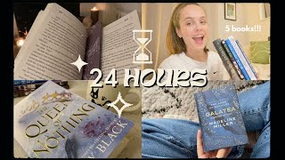 24 HOUR READATHON  finishing the folk of the air trilogy  10K GIVEAWAY ✨ [upl. by Jannelle]