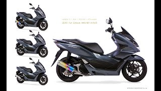 【音比較】PCX、PCX160、PCX eHEV 21用 FullExhaust ZERO SUSBPXANO フルエキ マフラー モリワキ [upl. by Aysahc260]