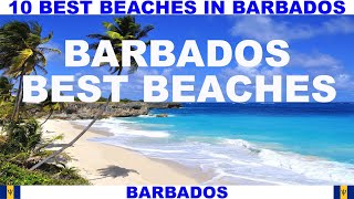 10 BEST BEACHES IN BARBADOS [upl. by Chiou983]