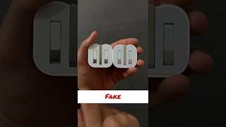 How to identify a fake adapter 🤔❌✅iphonetips iponebattery iphonetricks batterylife techtips [upl. by Placidia]