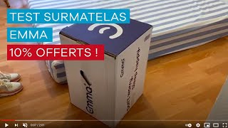 Surmatelas Emma  Avis et 🔥 réduction 10 offerts [upl. by Acinet]