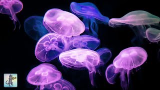 Calming Jellyfish Aquarium  Relaxing Music for Sleep amp Stress Relief [upl. by Mattias]