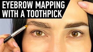 Eyebrow Mapping – that’s easy How a permanent makeup artist should map eyebrows [upl. by Dilisio634]