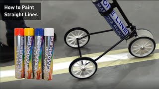 How To Use A Line Marker Spray Paint Kit And Draw Straight Lines [upl. by Erasme]