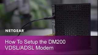 How to Install a NETGEAR DM200 High Speed VDSLADSL Modem [upl. by Attesor]