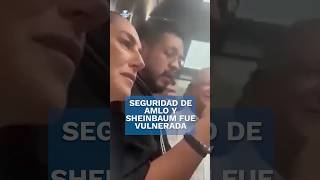 Seguridad de AMLO y Sheinbaum se vio vulnerada en elevador de hotel en Tepic shorts [upl. by Soloma848]