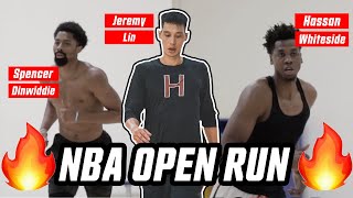 EXCLUSIVE NBA Private Run with NBA Champion Jeremy Lin Spencer Dinwiddie amp more [upl. by Feerahs]