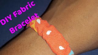 Jinsi ya kutengeneza bangili ya kitambaa DIY Tutorial Fabric bracelets [upl. by Hsetih]