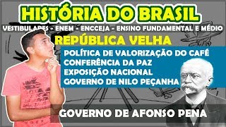 História do Brasil  República Velha 18891930  Aula 06  Governo de Afonso Pena [upl. by Drogin]