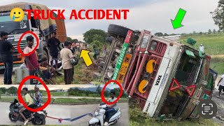 😲 Buri Ganga ghumne gaye the road mein 😱truck accident hua 😱reaction dekho [upl. by Latsyc142]