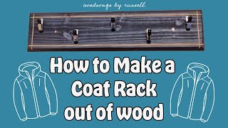 How to Make a Coat Rack out of Wood  Wall Mounted Coat Rack  Woodworking  Coat Rack DIY [upl. by Kunz]