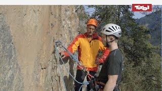 Klettern lernen amp Klettertechnik Umfädeln Französische Methode🏔 [upl. by Rinee]