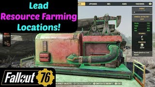 Fallout 76 Lead Resource Farming Locations [upl. by Annalise774]