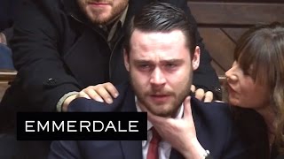 Emmerdale  Gordon Is Found Guilty Of Raping Aaron [upl. by Dodie395]