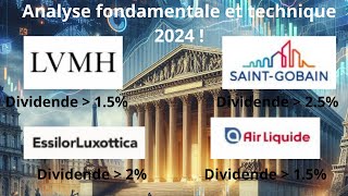 Bourse  Analyse fondamentale et technique de LVMH SaintGobain EssilorLuxottica et Air Liquide [upl. by Amiel222]