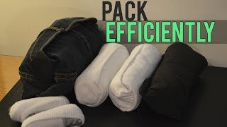 How to Pack Clothes for Traveling 👕💼 [upl. by Sirehc185]