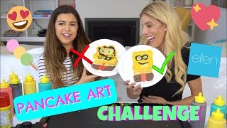 PANCAKE ART CHALLENGE  SOPHIA GRACE amp REBECCA ZAMOLO [upl. by Linzy]