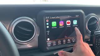 Jeep Wrangler JL Uconnect 84” CarPlay Apps [upl. by Kenon388]