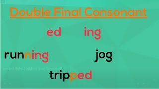 Doubling the Final Consonant  Spelling Rules  EasyTeaching [upl. by Aldred]