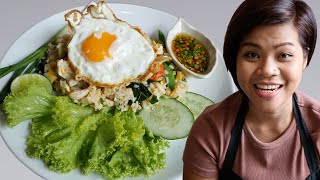 Gebratener Reis Rezept 😊 Jetzt kann jeder thailändisch kochen [upl. by Relyks]